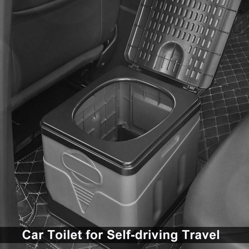 Φορητή Πτυσσόμενη Τουαλέτα Υπαίθρια Τουαλέτα Κάμπινγκ Κάδος σκουπιδιών Commode Κουβάς Τουαλέτα ταξιδιού για κάμπινγκ αυτοκίνητο υπαίθρια σκηνή πεζοπορίας