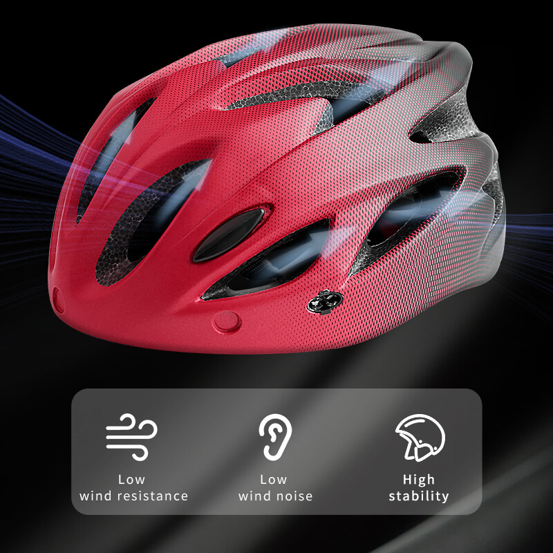 Κράνος ποδηλάτου LED πίσω φως για ενήλικες Κράνος ασφαλείας ποδηλάτου ρυθμιζόμενο μέγεθος 58-62cm Ελαφρύ και αναπνεύσιμο χρώμα MTB ποδήλατο