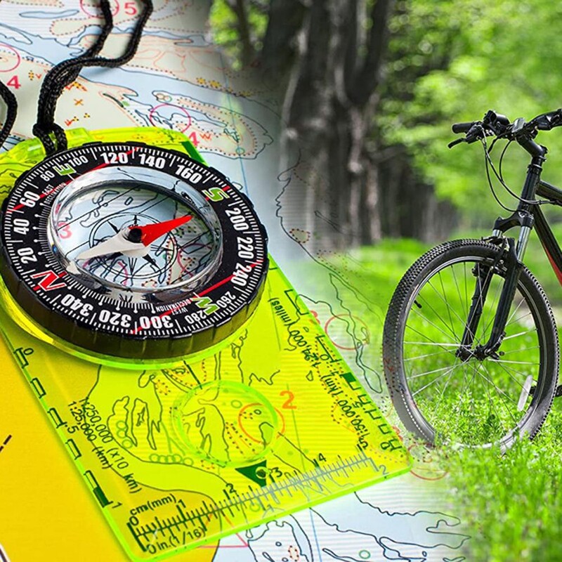 Vandeniui atsparus žygių kompasas Neperšlampamas didelio jautrumo orientavimosi kompasas tiksliam padėties nustatymui Neperšlampamas nešiojamas