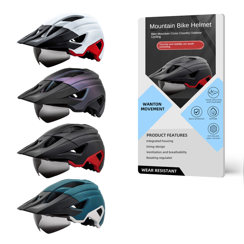 Κράνος ποδηλάτου βουνού, ενσωματωμένο κράνος μαγνητικών γυαλιών, εξαιρετικά ελαφρύ κράνος ποδηλάτου βουνού