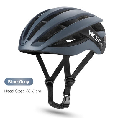 WEST BIKING Ποδηλατικά κράνη Λευκό ποδήλατο δρόμου Ενσωματωμένο κράνος Πολύχρωμα αεροδυναμικά κράνη Ζευγάρια Αθλητικός εξοπλισμός ασφαλείας