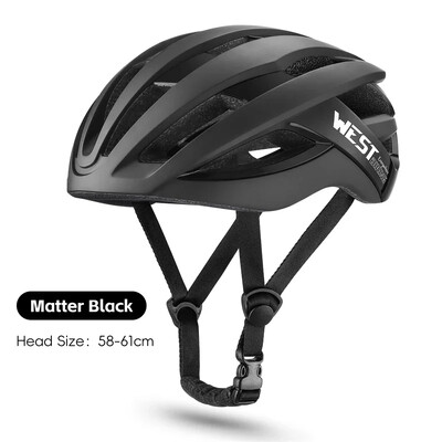 WEST BIKING Ποδηλατικά κράνη Λευκό ποδήλατο δρόμου Ενσωματωμένο κράνος Πολύχρωμα αεροδυναμικά κράνη Ζευγάρια Αθλητικός εξοπλισμός ασφαλείας