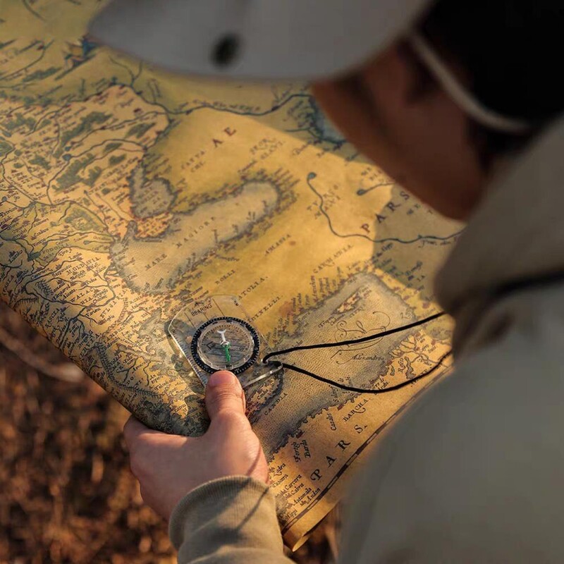 Vanjski kompas Precizna mjerna ljestvica Visoko prozirna Planinarska vožnja s ruksakom Preživljavanje Čitanje karte Precizno usmjeren kompas