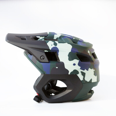 Κράνος ποδηλάτου βουνού Half Full Face MTB Cross Country Safety Ultralight Road Cycling Race Ενσωματωμένη προστασία αυτιών Motocross