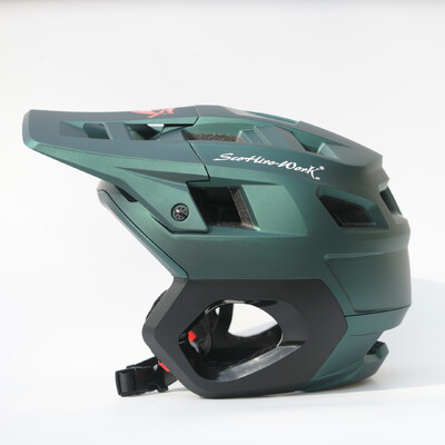 Κράνος ποδηλάτου βουνού Half Full Face MTB Cross Country Safety Ultralight Road Cycling Race Ενσωματωμένη προστασία αυτιών Motocross