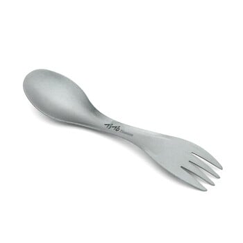 Κουτάλι Titanium Spork Εξαιρετικά ελαφριά μαγειρικά σκεύη φορητό για υπαίθριο κάμπινγκ Αξεσουάρ πικ νικ Ταξίδι πεζοπορίας 2 σε 1 Επιτραπέζια σκεύη