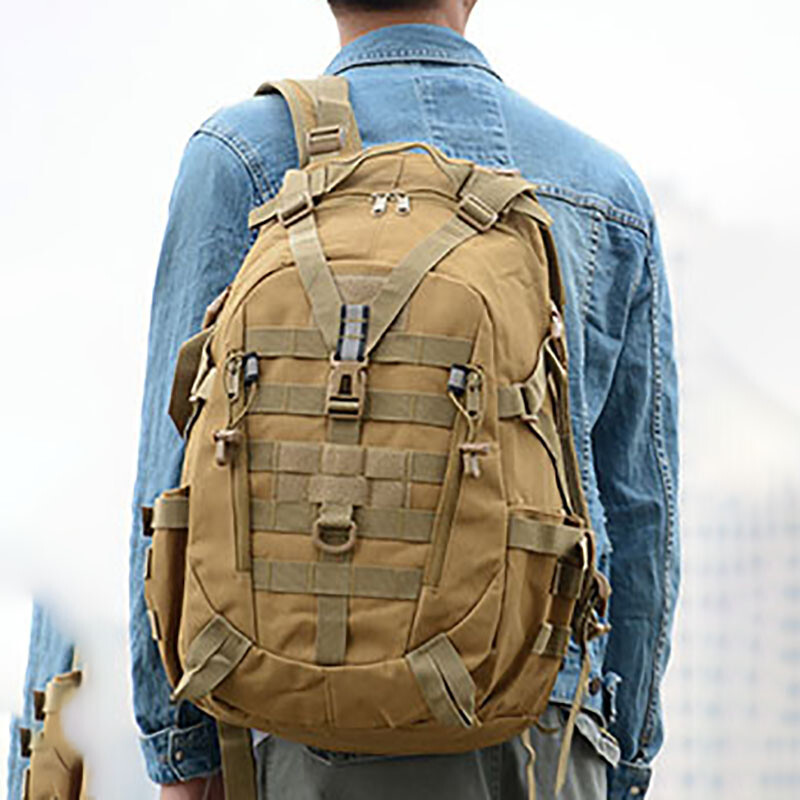 Πολυλειτουργικό Σακίδιο Πεζοπορίας Κάμπινγκ Ανδρική 900D Camouflage Brigade CyclingΕξωτερική ορειβατική τακτική αθλητική τσάντα