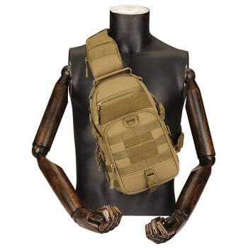 Protector Plus Tactical Sling Chest Pack Molle Military Nylon Τσάντα ώμου Ανδρική τσάντα χιαστί Στρατιωτική τσάντα για πεζοπορία σε εξωτερικό χώρο