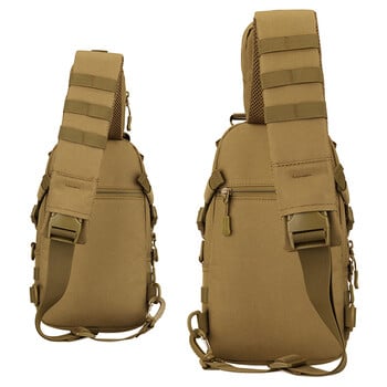 Protector Plus Tactical Sling Chest Pack Molle Military Nylon Τσάντα ώμου Ανδρική τσάντα χιαστί Στρατιωτική τσάντα για πεζοπορία σε εξωτερικό χώρο