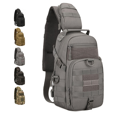 Protector Plus Tactical Sling Chest Pack Molle Military Nylon Τσάντα ώμου Ανδρική τσάντα χιαστί Στρατιωτική τσάντα για πεζοπορία σε εξωτερικό χώρο