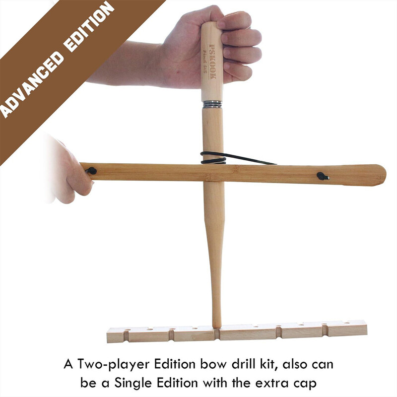 Súprava na rýchle zapaľovanie pre vonkajšie použitie, sada na vŕtanie luku, zapaľovač vhodný pre jedného alebo dvoch hráčov, prežitie v divočine, začiatočník