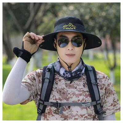 Muškarci, mekani prozračni šešir sa šiltom, šešir za sunčanje, 2 sloja