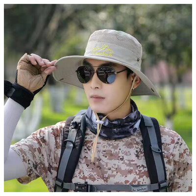 Muškarci, mekani prozračni šešir sa šiltom, šešir za sunčanje, 2 sloja