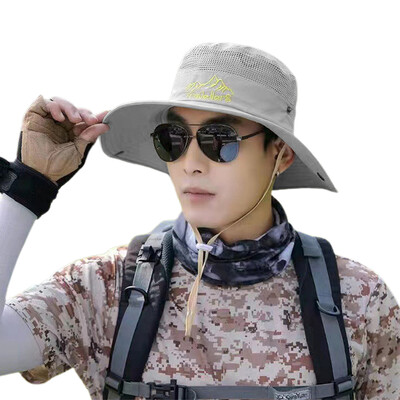 Muškarci, mekani prozračni šešir sa šiltom, šešir za sunčanje, 2 sloja