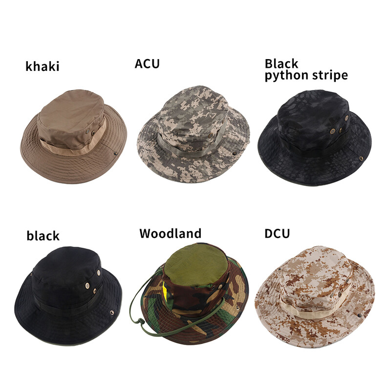 Κλιμακόμενα τακτικά καπέλα αρσενικά και γυναικεία αθλητικά υπαίθρια κουβάς για τον ήλιο Καπάκι Ψάρεμα Πεζοπορία Κυνήγι Πεζοπορία στην παραλία