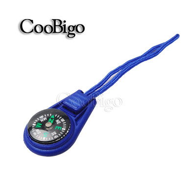 10 komada šarenog privjeska za preživljavanje, mini kompasa s patentnim zatvaračem za ruksak za vanjske aktivnosti, kampiranje, džepni navigator, navigator, avanturistički alat