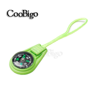 10 komada šarenog privjeska za preživljavanje, mini kompasa s patentnim zatvaračem za ruksak za vanjske aktivnosti, kampiranje, džepni navigator, navigator, avanturistički alat