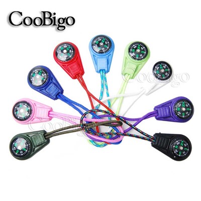 10 komada šarenog privjeska za preživljavanje, mini kompasa s patentnim zatvaračem za ruksak za vanjske aktivnosti, kampiranje, džepni navigator, navigator, avanturistički alat