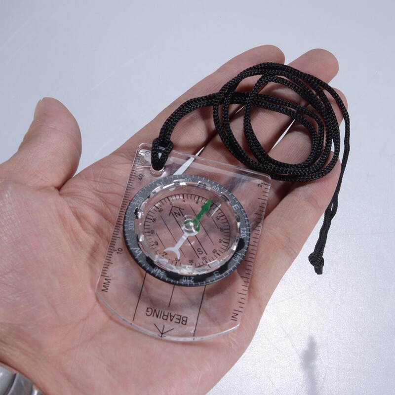 Camping în aer liber Drumeții Busolă din plastic transparent Busolă Amprenta proporțională Călătorie Busolă militară Instrumente truse de călătorie