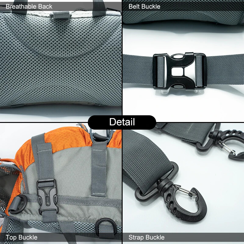 BP-VISION Πεζοπορία Fanny Pack Man Cycling Αδιάβροχο σακίδιο πλάτης Mountain Sports Fanny Pack Κάμπινγκ Nylon Hunting Accessori Belt Bag