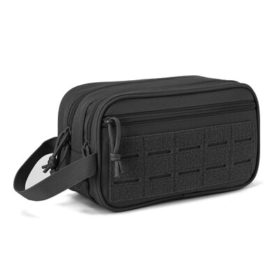 QT&QY Tactical Toiletry Bag for Men Τσάντα υγιεινής Military Tool Pouches Molle Pouches Small Dopp Kit Ανδρικό κιτ ξυρίσματος Τσάντα ντους ταξιδιού