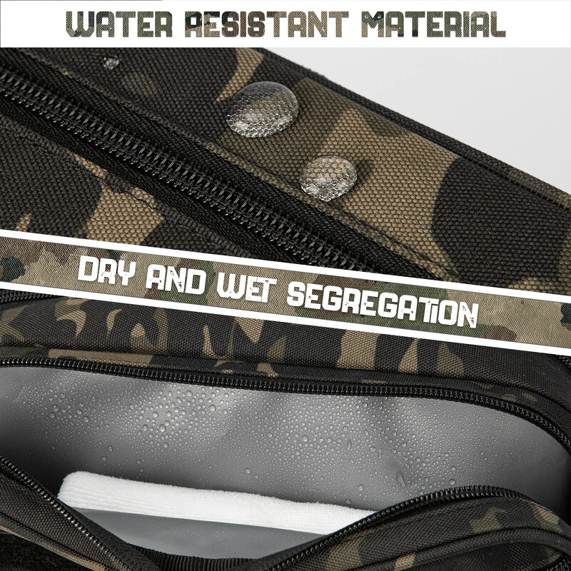 QT&QY Tactical Toiletry Bag for Men Τσάντα υγιεινής Military Tool Pouches Molle Pouches Small Dopp Kit Ανδρικό κιτ ξυρίσματος Τσάντα ντους ταξιδιού
