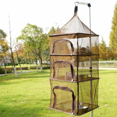 Prijenosni stalak za sušenje, mreža, sklopiva mreža za vješanje odjeće, mrežasta torba, polica za suđe za kampiranje na otvorenom, bilje, cvijeće, pupoljci