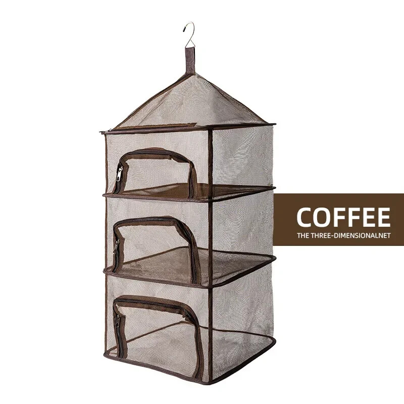 Prijenosni stalak za sušenje, mreža, sklopiva mreža za vješanje odjeće, mrežasta torba, polica za suđe za kampiranje na otvorenom, bilje, cvijeće, pupoljci