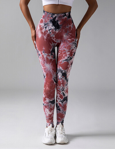 Μόδα στάμπα κολάν Γυναικεία κολάν χωρίς ραφές, λεπτό κολάν Ψηλόμεσο παντελόνι γιόγκα ανύψωσης γοφών για υπαίθρια αθλητικά κολάν γυμναστικής για τρέξιμο