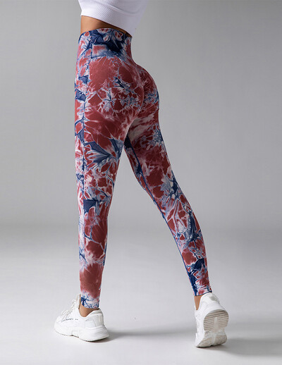 Μόδα στάμπα κολάν Γυναικεία κολάν χωρίς ραφές, λεπτό κολάν Ψηλόμεσο παντελόνι γιόγκα ανύψωσης γοφών για υπαίθρια αθλητικά κολάν γυμναστικής για τρέξιμο