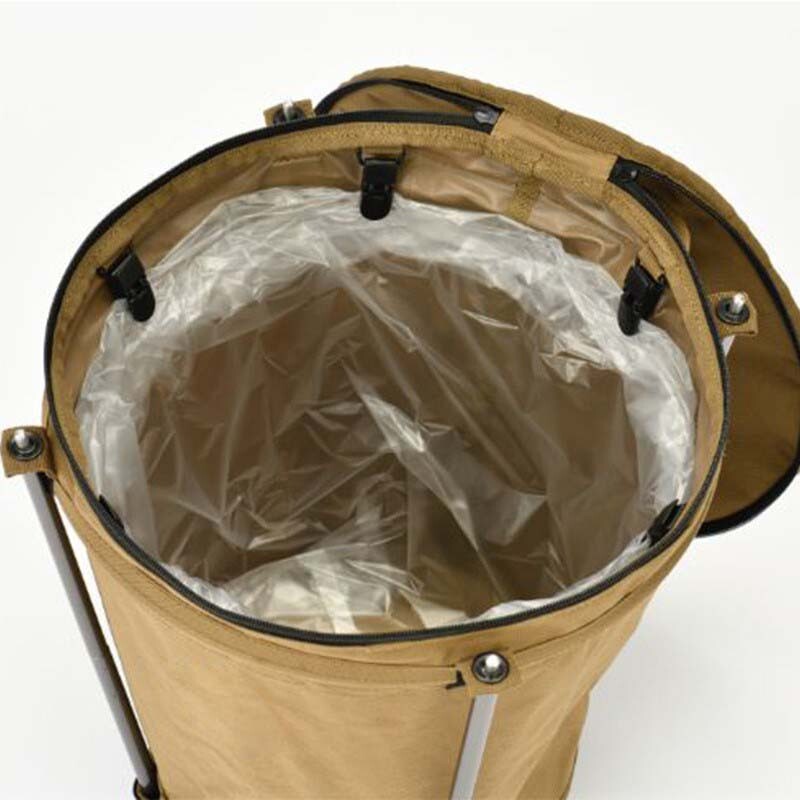 Coș de gunoi de camping în aer liber, ușor pliabil, din pânză Oxford Coș rotund de depozitare Coș de gunoi portabil pentru mașină
