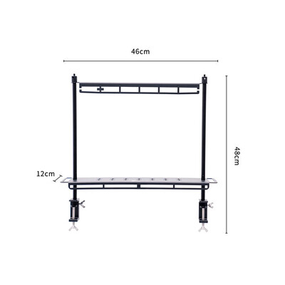 TARKA Ελαφρύ κάμπινγκ ράφι αποθήκευσης από κράμα αλουμινίου Αποσπώμενο ράφι οργάνωσης Επιτραπέζια βάση φαναριού Επιτραπέζια σκεύη προμήθειες
