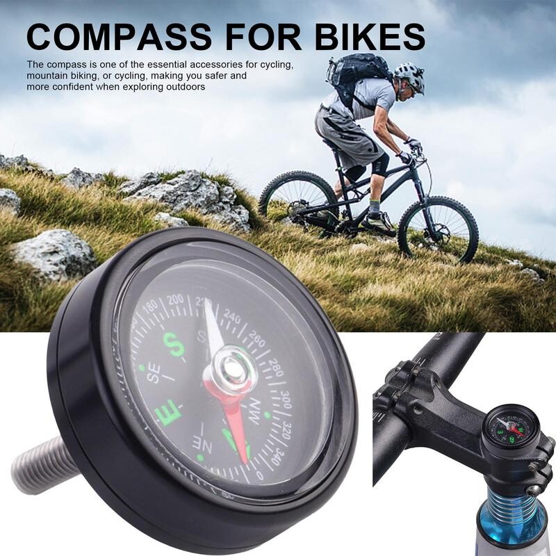 Kompas za biciklističke slušalice Prijenosni biciklistički kompas Kompas za biciklističke slušalice Profesionalni mali višenamjenski kompas za preživljavanje