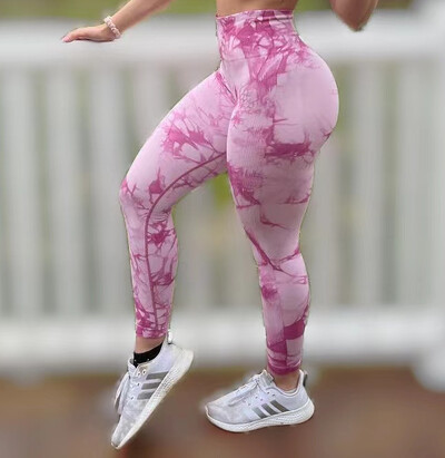 Ženske Tiedye Gym Leggings Bešavne Mujer Push Up Bešavne Hlače Scranch Sport Fitness Visoki struk Vježbanje Yoga Leggins Drop Ship