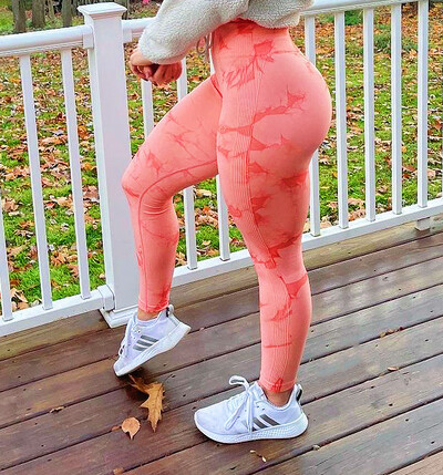 Ženske Tiedye Gym Leggings Bešavne Mujer Push Up Bešavne Hlače Scranch Sport Fitness Visoki struk Vježbanje Yoga Leggins Drop Ship