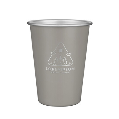 Ανοξείδωτο Φλιτζάνι Κάμπινγκ 300ml/350ml Φλιτζάνι Καφέ Καφέ για Πικ-νικ με Κάλυμμα Κυπέλλου Εξωτερικό Ελαφρύ επιτραπέζιο σκεύος για κάμπινγκ