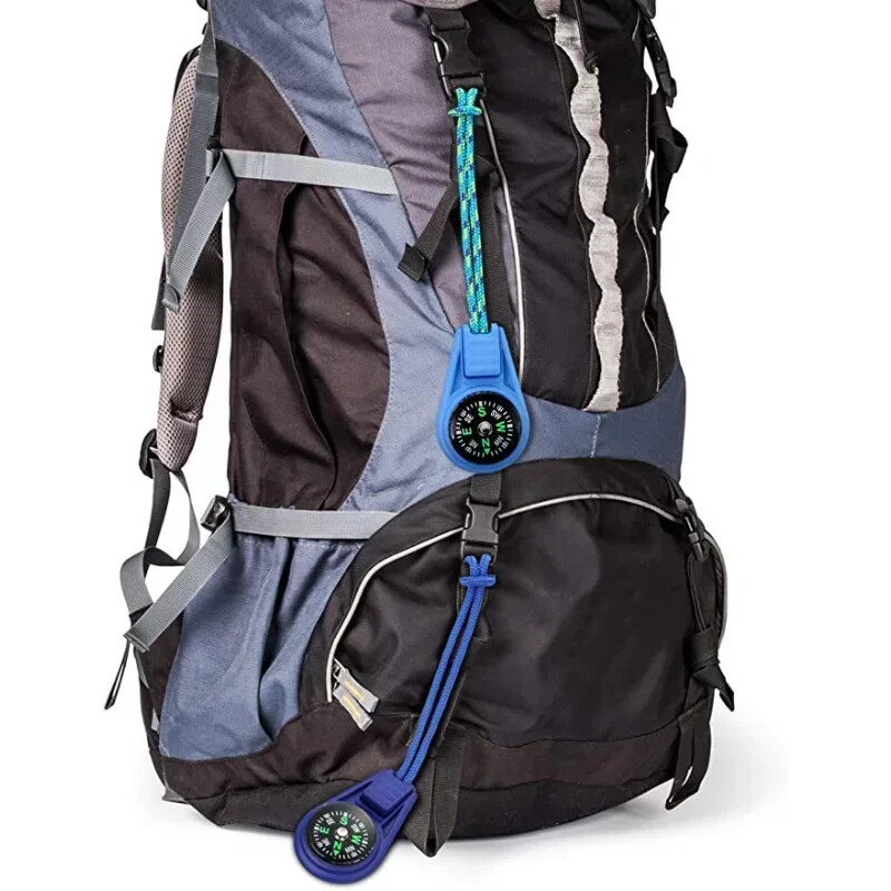 Mini taktički kompas Alati za preživljavanje na otvorenom Kampiranje Planinarenje Putovanje Džepni navigator Lov Oprema za penjanje Kompas privjesak