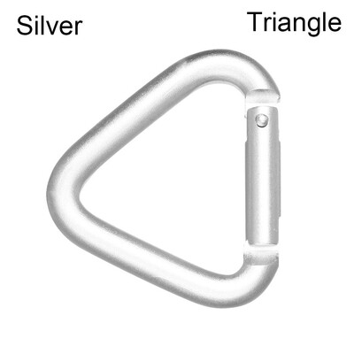 Ανθεκτικό τρίγωνο/τετράγωνο καραμπίνερ για υπαίθριο κάμπινγκ πεζοπορία Μπρελόκ με κουμπωτό άγκιστρο Βραστήρας πόρπη καραμπίνερ
