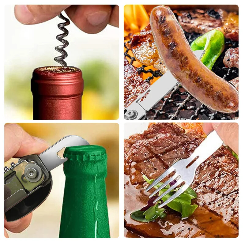 Višenamjenski nož Višenamenski alat od nehrđajućeg čelika Džepna kliješta Sklopiva kliješta za noževe Prijenosna sklopiva oštrica Oprema za kampiranje