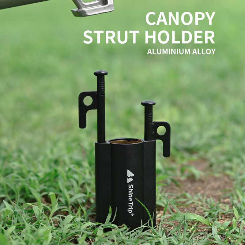 ShineTrip Υπαίθριο Κάμπινγκ Φορητή συσκευή στερέωσης με κουβούκλιο Στήριξη σκηνής με κουβούκλιο Βάση πόλων Ρυθμιζόμενη αξεσουάρ Κράμα αλουμινίου