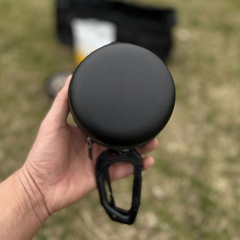 Φορητό μπολ τροφής για σκύλους γάτας με πόρπη σε σχήμα D από ανοξείδωτο χάλυβα Διπλό μπολ Μπολ Νερού Υπαίθριο Κάμπινγκ Προμήθειες διατροφής κατοικίδιων