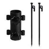 Στερεωτής ράβδου τέντας σκηνής κάμπινγκ σταθερός σωλήνας με ρυθμιζόμενο αντιανεμικό καρφί από ατσάλι με ράβδο στήριξης στερέωσης ράβδου σκηνής