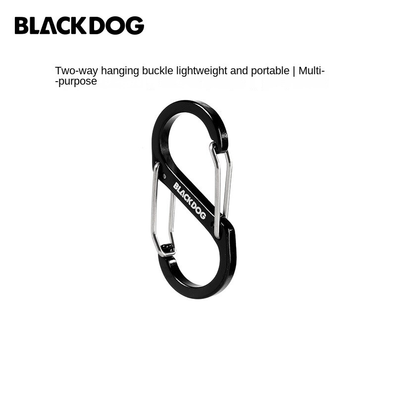 Blackdog 4PCs Εξωτερική πόρπη αλουμινίου τύπου S Εξωτερική πολυλειτουργική κουμπιά αναρρίχησης Καραμπίνερ γρήγορης ανάρτησης Κρεμαστή μπρελόκ
