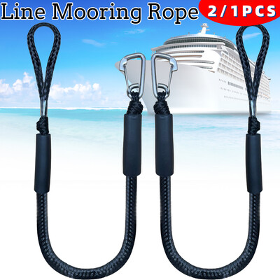 2/1PCS Dock Lines Еластично морско въже Бънджи шнурове Shock Ties for Kayak Watercraft Jet Ski Pontoon Canoe Motor Boat Accessories