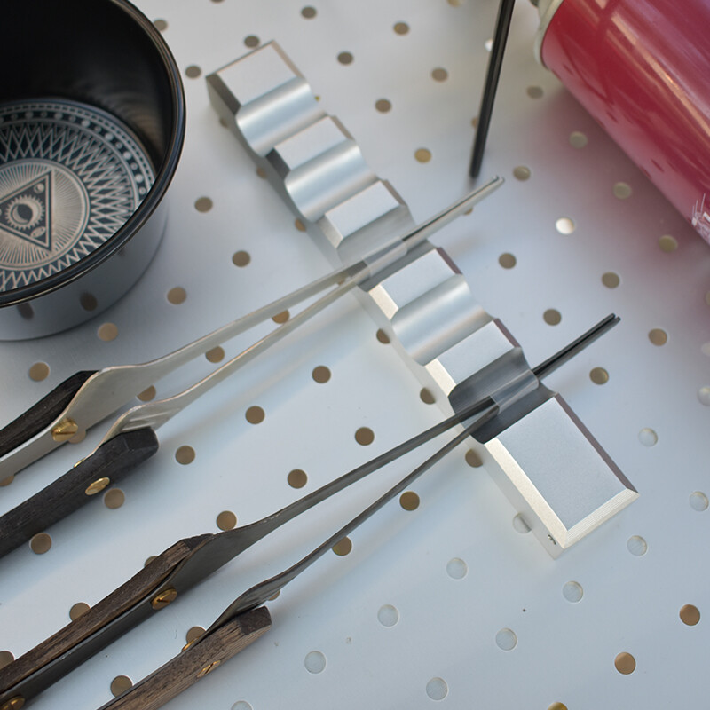 Metalni držač za štapiće za kampiranje, novi metalni stalak za štapiće, aluminijski držač za žlicu, spremište za vilicu za nož