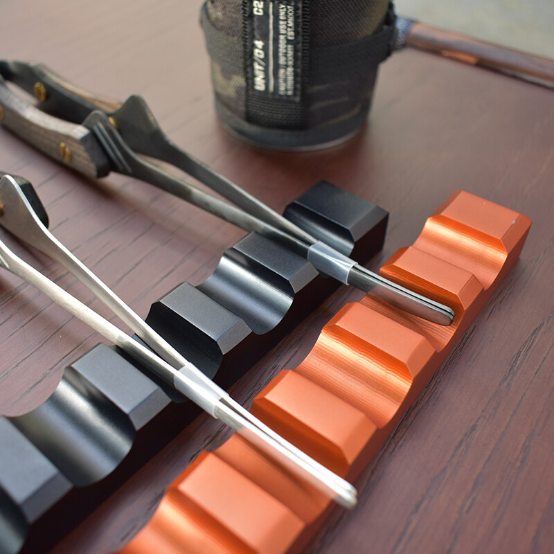 Metalni držač za štapiće za kampiranje, novi metalni stalak za štapiće, aluminijski držač za žlicu, spremište za vilicu za nož