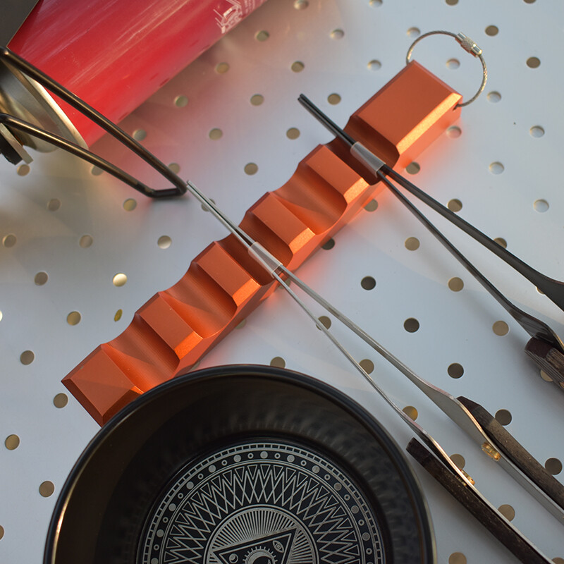 Metalni držač za štapiće za kampiranje, novi metalni stalak za štapiće, aluminijski držač za žlicu, spremište za vilicu za nož