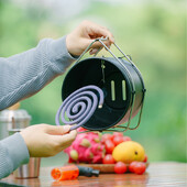 HOMFUL Vanjska kutija za zavojnicu protiv komaraca, ribolov, kampiranje, vatrootporna protiv komaraca, protiv opekotina, držač zavojnice za komarce, držač za vješanje