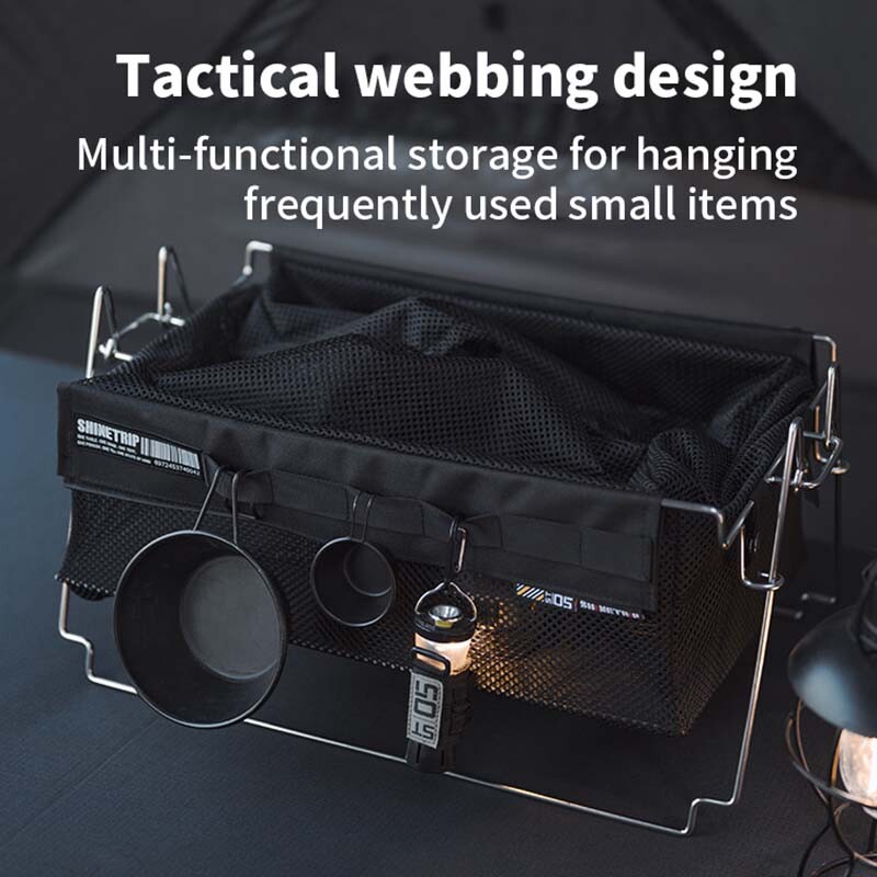 Shine Trip 05 Tactical Wind Noņemams āra kempings Pārnēsājams saliekams uzglabāšanas groza gaismas statīvs