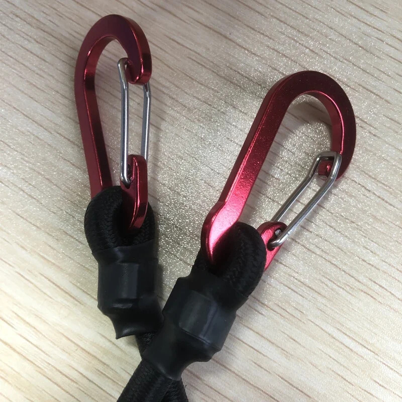 Bungee kabel za teške uvjete, elastična traka za vezivanje, karabineri, kuke, kajak, biciklizam, užad za pakiranje prtljage, dodaci za kampiranje na otvorenom